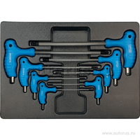 Набор L-образных ключей HEX, ложемент, 8 предметов KING TONY 9-22108MR